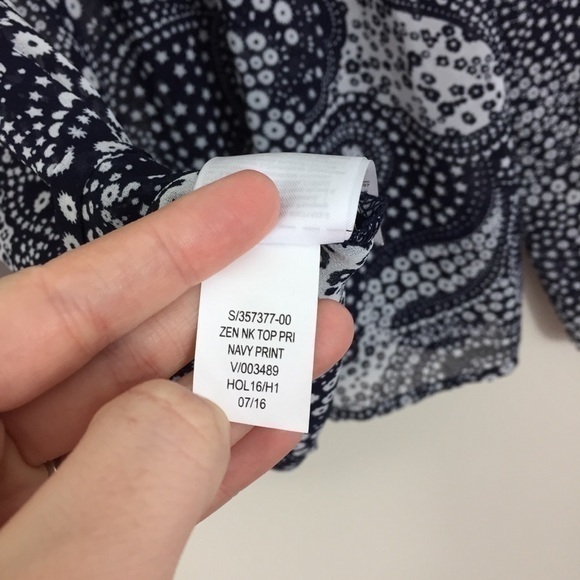 Gap Star Floral‎ Print Peasant Blouse Top - Picture 7 of 7